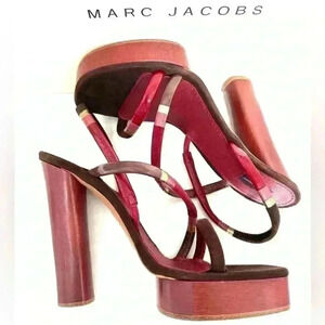 Marc Jacobs suede platform sandals size 41